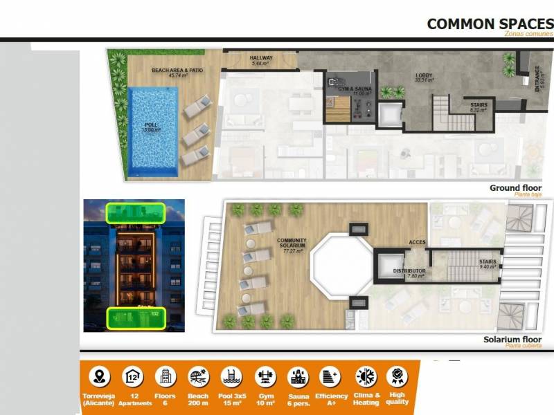 Apartamento en venta en Torrevieja zona Playa de El Cura
